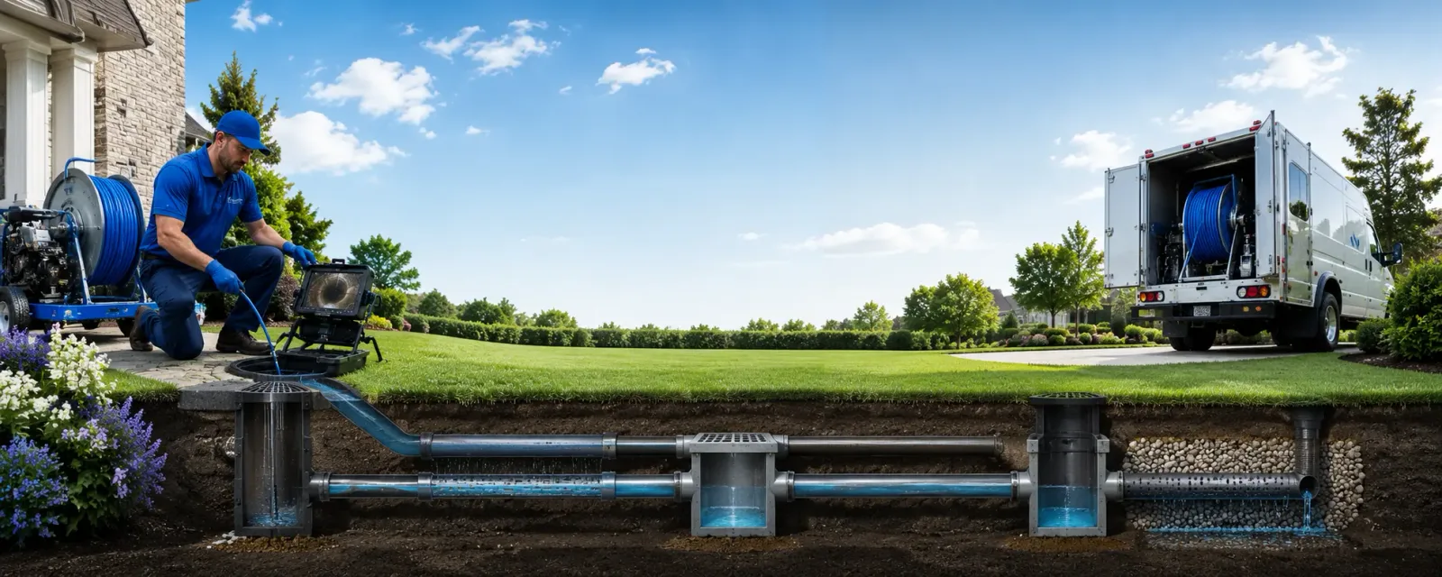 Outdoor drain cleaning information for Holyrood, KS